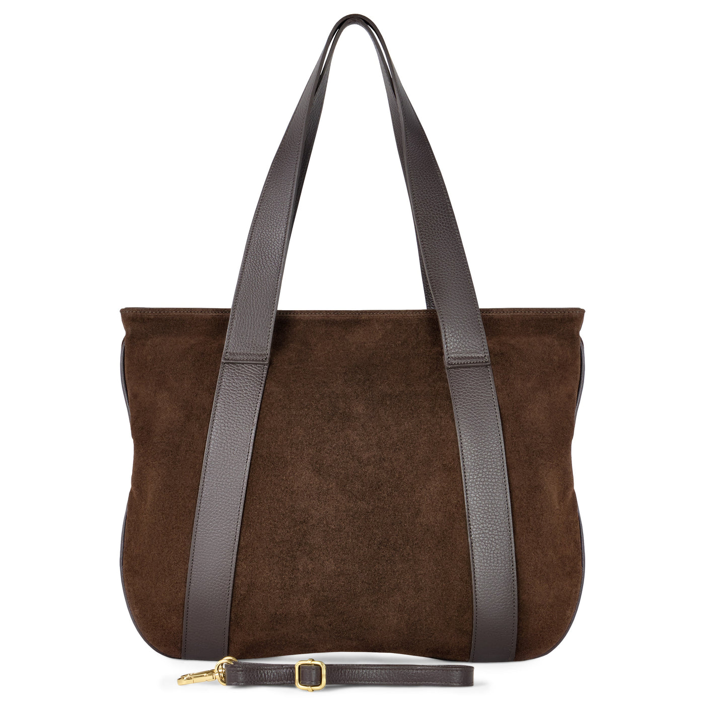 Italian Genuine Suede & Full-Grain Leather Tote Bag | Varese - Glamourous Grace
