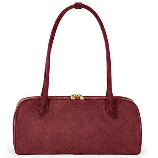 Italian Genuine Suede Shoulder Bag | Pavia - Glamourous Grace