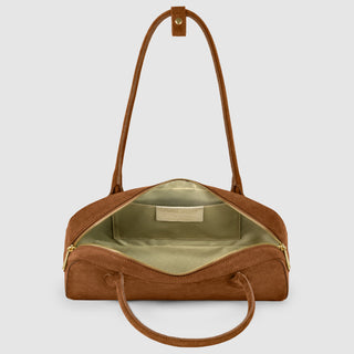 Italian Genuine Suede Shoulder Bag | Pavia - Glamourous Grace