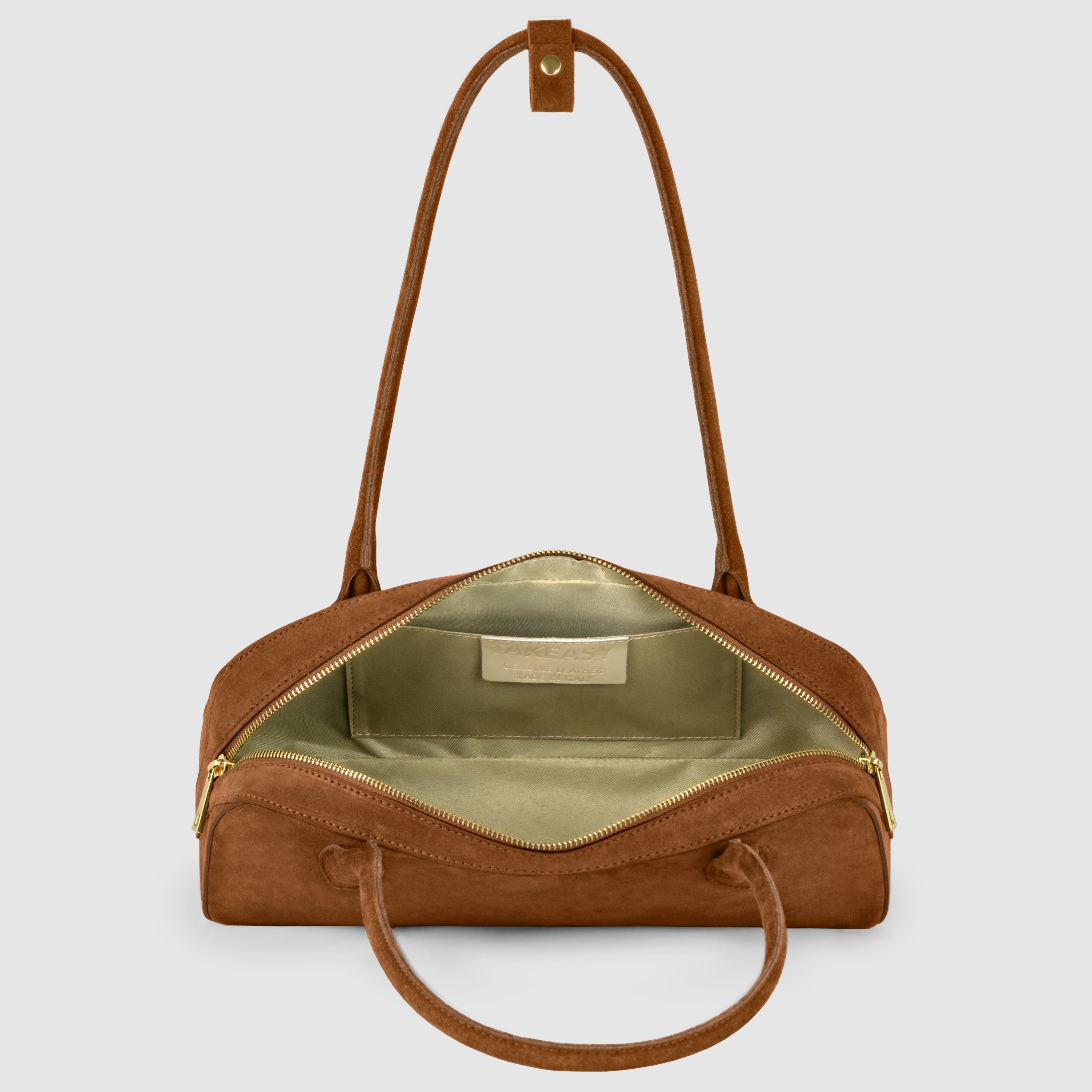 Italian Genuine Suede Shoulder Bag | Pavia - Glamourous Grace