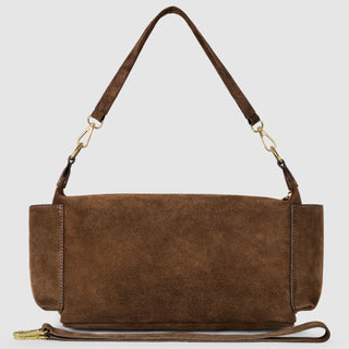 Italian Genuine Suede Shoulder Bag | Sondrio - Glamourous Grace