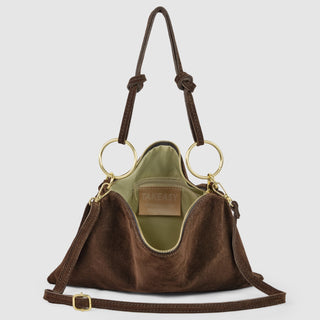 Italian Genuine Suede Shoulder Bag | Modena - Glamourous Grace