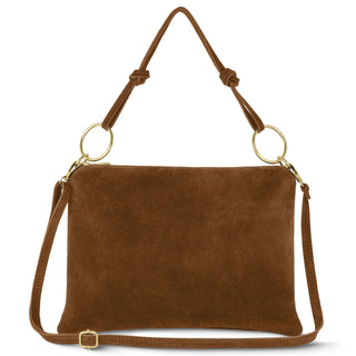 Italian Genuine Suede Shoulder Bag | Modena - Glamourous Grace