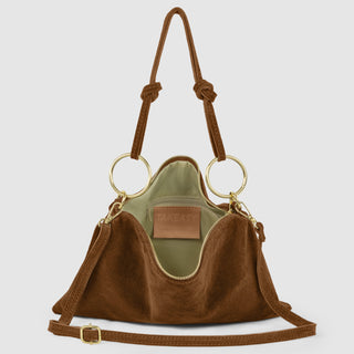 Italian Genuine Suede Shoulder Bag | Modena - Glamourous Grace