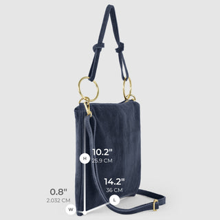 Italian Genuine Suede Shoulder Bag | Modena - Glamourous Grace