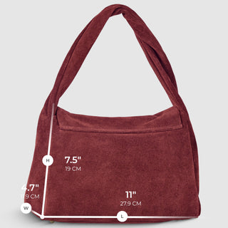 Italian Genuine Suede Top-Handle Bag | Ravenna - Glamourous Grace