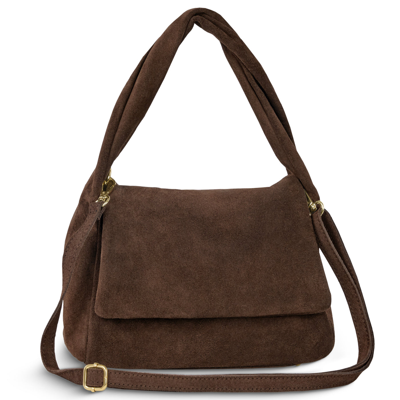 Italian Genuine Suede Top-Handle Bag | Ravenna - Glamourous Grace