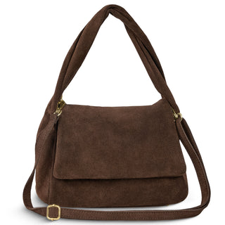 Italian Genuine Suede Top-Handle Bag | Ravenna - Glamourous Grace