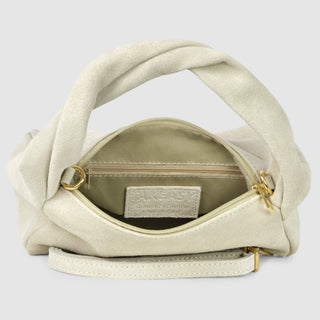 Italian Genuine Suede Top-Handle Bag | Ravenna - Glamourous Grace
