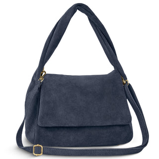 Italian Genuine Suede Top-Handle Bag | Ravenna - Glamourous Grace