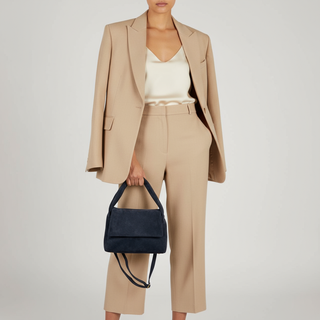 Italian Genuine Suede Top-Handle Bag | Ravenna - Glamourous Grace