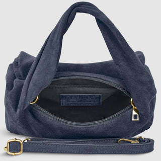 Italian Genuine Suede Top-Handle Bag | Ravenna - Glamourous Grace