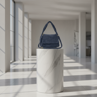 Italian Genuine Suede Top-Handle Bag | Ravenna - Glamourous Grace