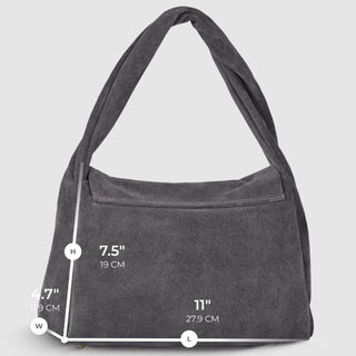 Italian Genuine Suede Top-Handle Bag | Ravenna - Glamourous Grace