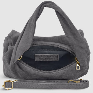 Italian Genuine Suede Top-Handle Bag | Ravenna - Glamourous Grace