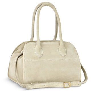 Italian Genuine Suede Top-Handle Bag | Novara - Glamourous Grace