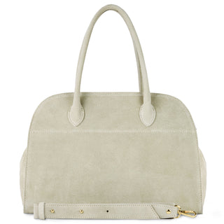 Italian Genuine Suede Top-Handle Bag | Cuneo