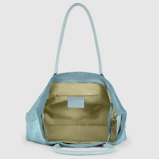Italian Genuine Suede & Full-Grain Leather Tote Bag | Bologna