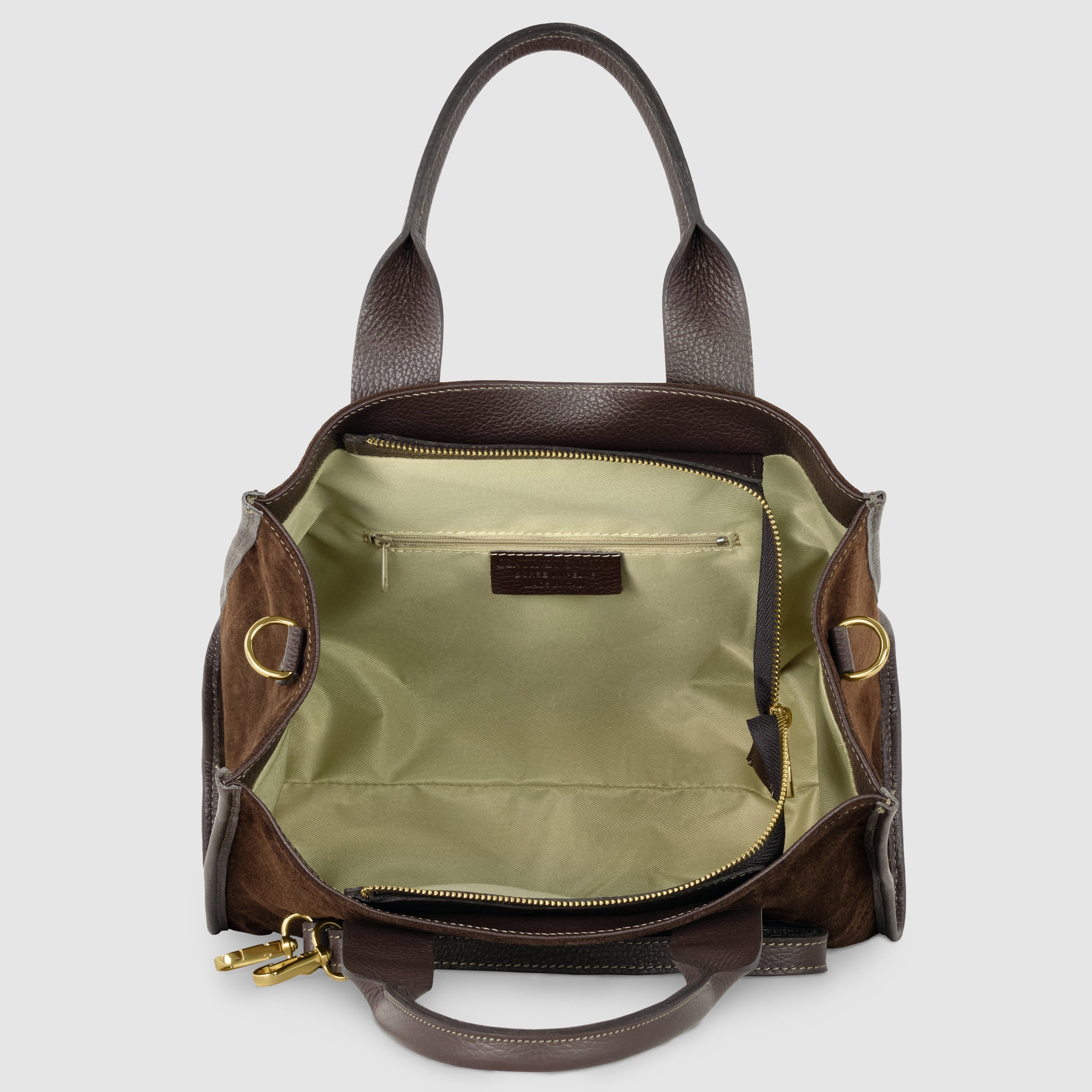 Italian Genuine Suede Tote Bag | Brianza - Glamourous Grace