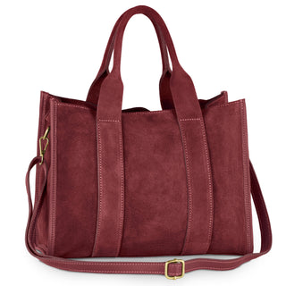 Italian Genuine Suede Tote Bag | Brianza - Glamourous Grace