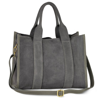 Italian Genuine Suede Tote Bag | Brianza - Glamourous Grace