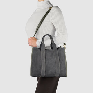 Italian Genuine Suede Tote Bag | Brianza - Glamourous Grace