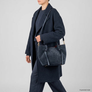 Italian Genuine Suede Tote Bag | Rovigo - Glamourous Grace