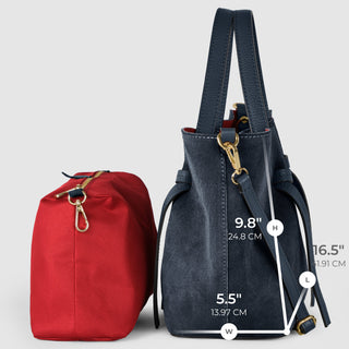 Italian Genuine Suede Tote Bag | Rovigo - Glamourous Grace