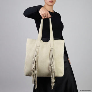 Italian Genuine Suede Tote Bag | Como - Glamourous Grace