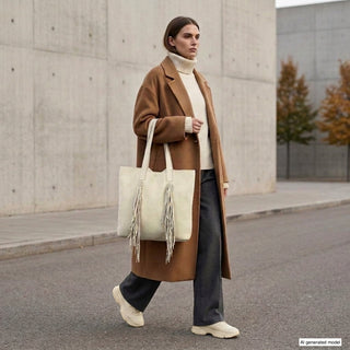 Italian Genuine Suede Tote Bag | Como - Glamourous Grace