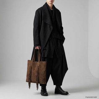 Italian Genuine Suede Tote Bag | Como - Glamourous Grace