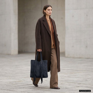 Italian Genuine Suede Tote Bag | Como - Glamourous Grace
