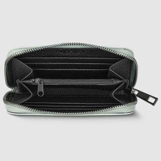 Italian Genuine Woven-Embossed Metallic Suede Wallet | Pesaro - Glamourous Grace