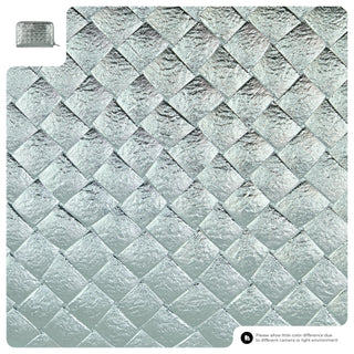 Italian Genuine Woven-Embossed Metallic Suede Wallet | Pesaro - Glamourous Grace