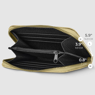 Italian Genuine Woven-Embossed Metallic Suede Wallet | Pesaro - Glamourous Grace