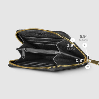 Italian Genuine Woven-Embossed Metallic Suede Wallet | Pesaro - Glamourous Grace