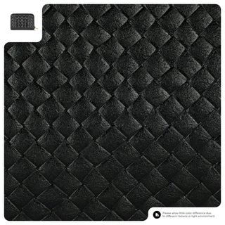 Italian Genuine Woven-Embossed Metallic Suede Wallet | Pesaro - Glamourous Grace