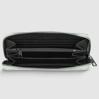 Italian Genuine Woven-Embossed Metallic Suede Wallet | Trento - Glamourous Grace