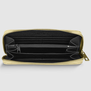 Italian Genuine Woven-Embossed Metallic Suede Wallet | Trento - Glamourous Grace