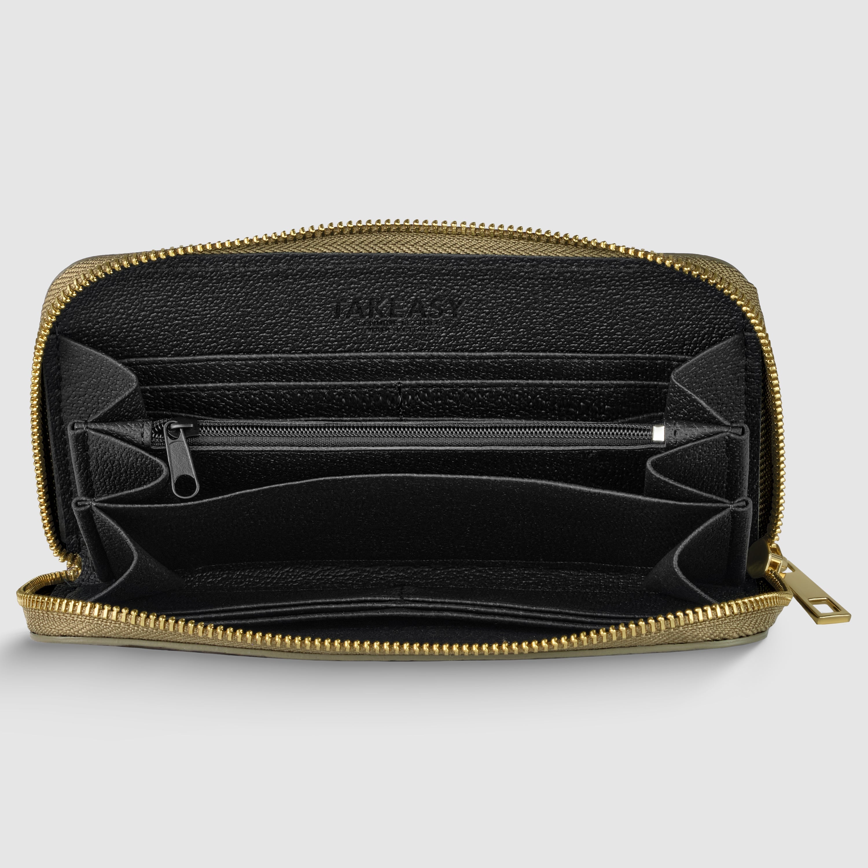 Italian Genuine Woven-Embossed Metallic Suede Wallet | Trento - Glamourous Grace