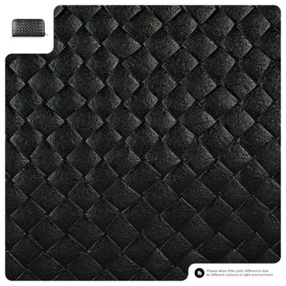 Italian Genuine Woven-Embossed Metallic Suede Wallet | Trento - Glamourous Grace