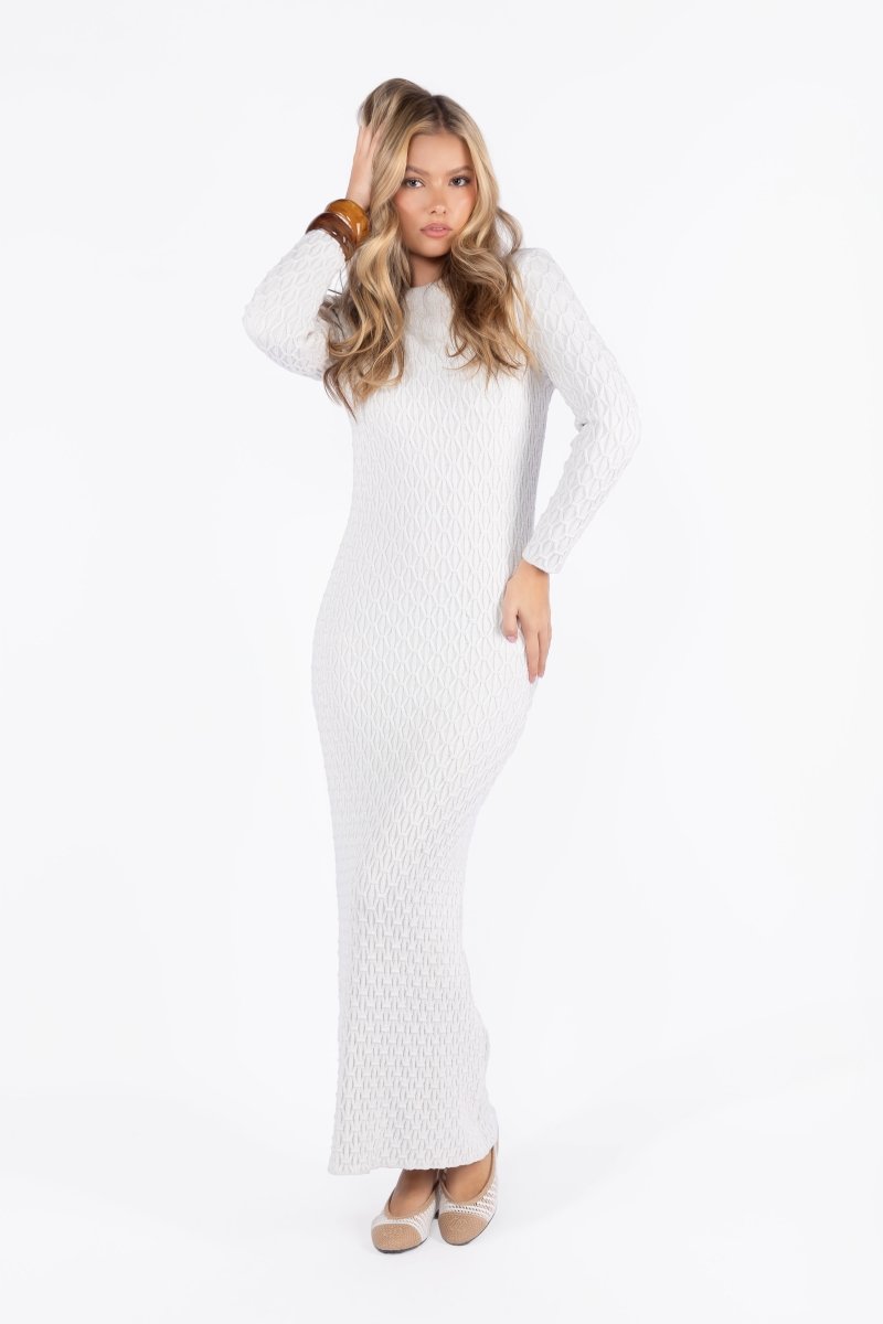 Talia Dress (White) - Glamourous Grace