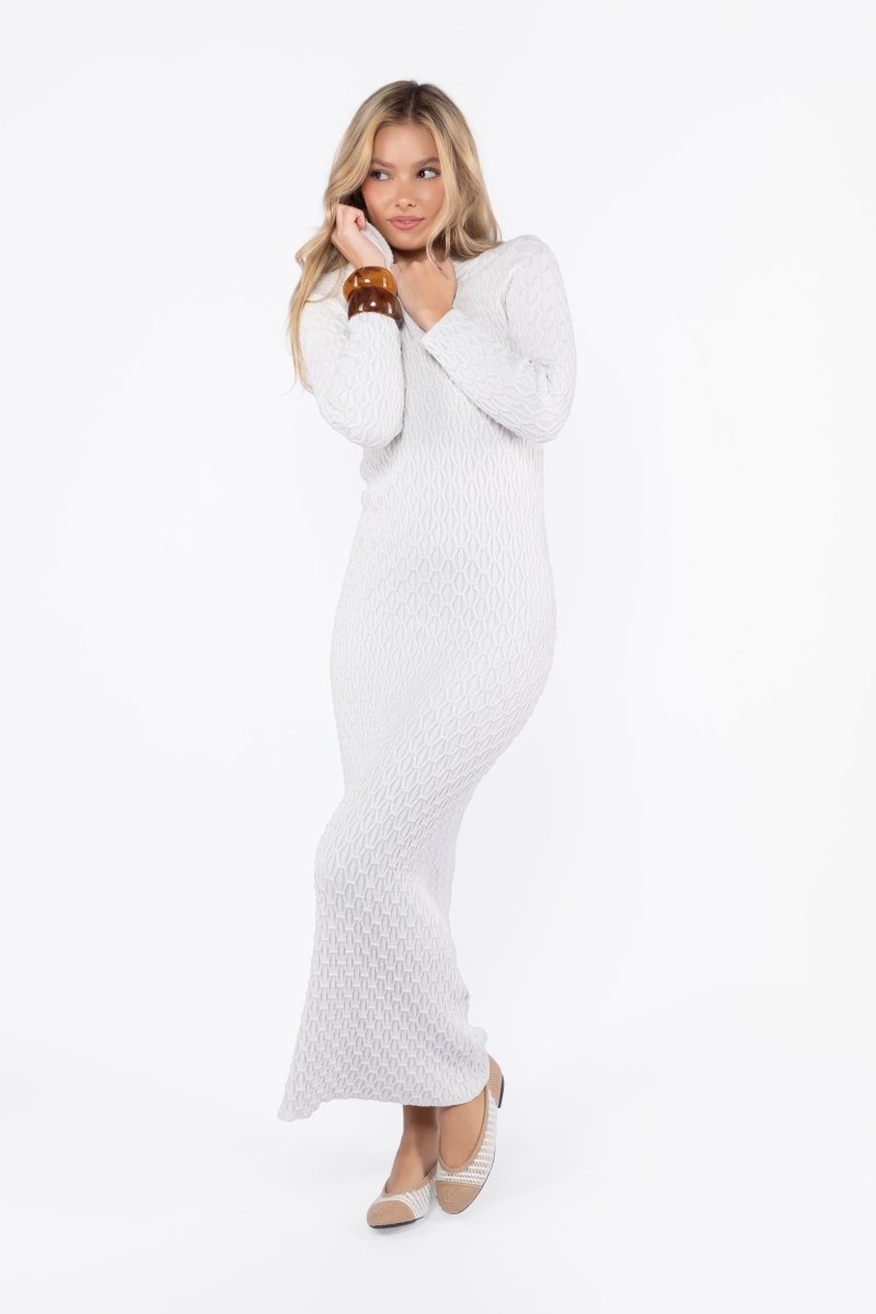 Talia Dress (White) - Glamourous Grace