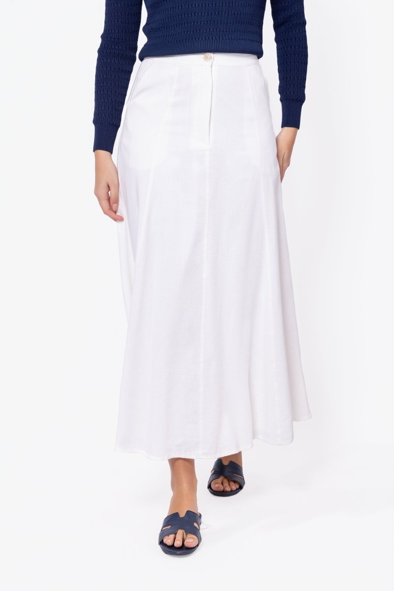 Talia Skirt (White) - Glamourous Grace