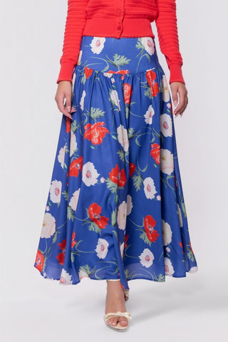 Tansy Skirt (Blue Flower)