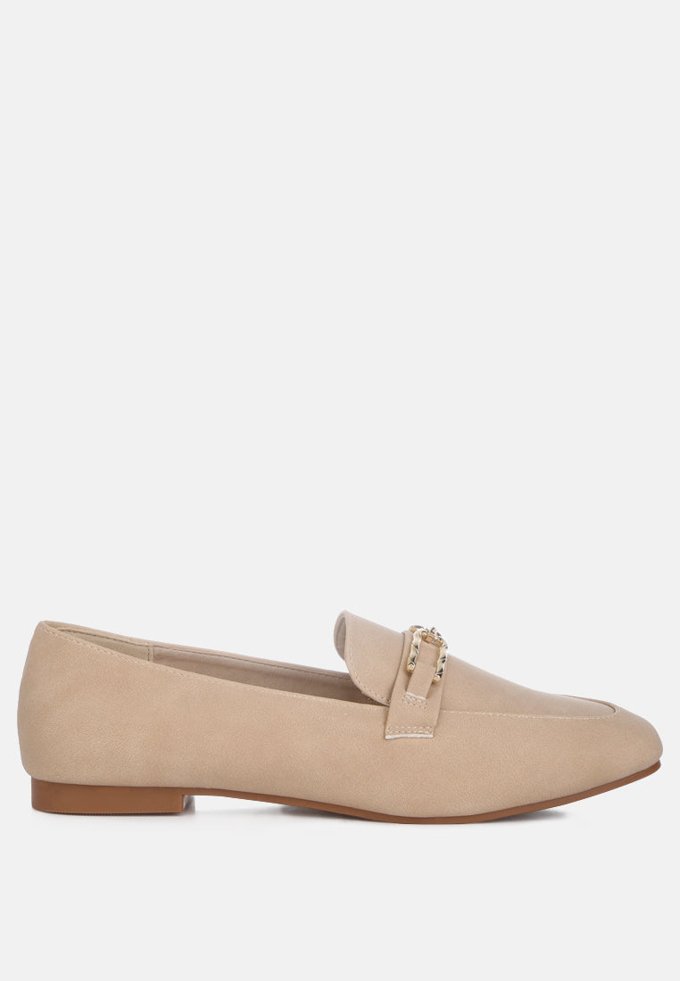 Tassilo Timeless Faux Leather Horsebit Loafers - Glamourous Grace