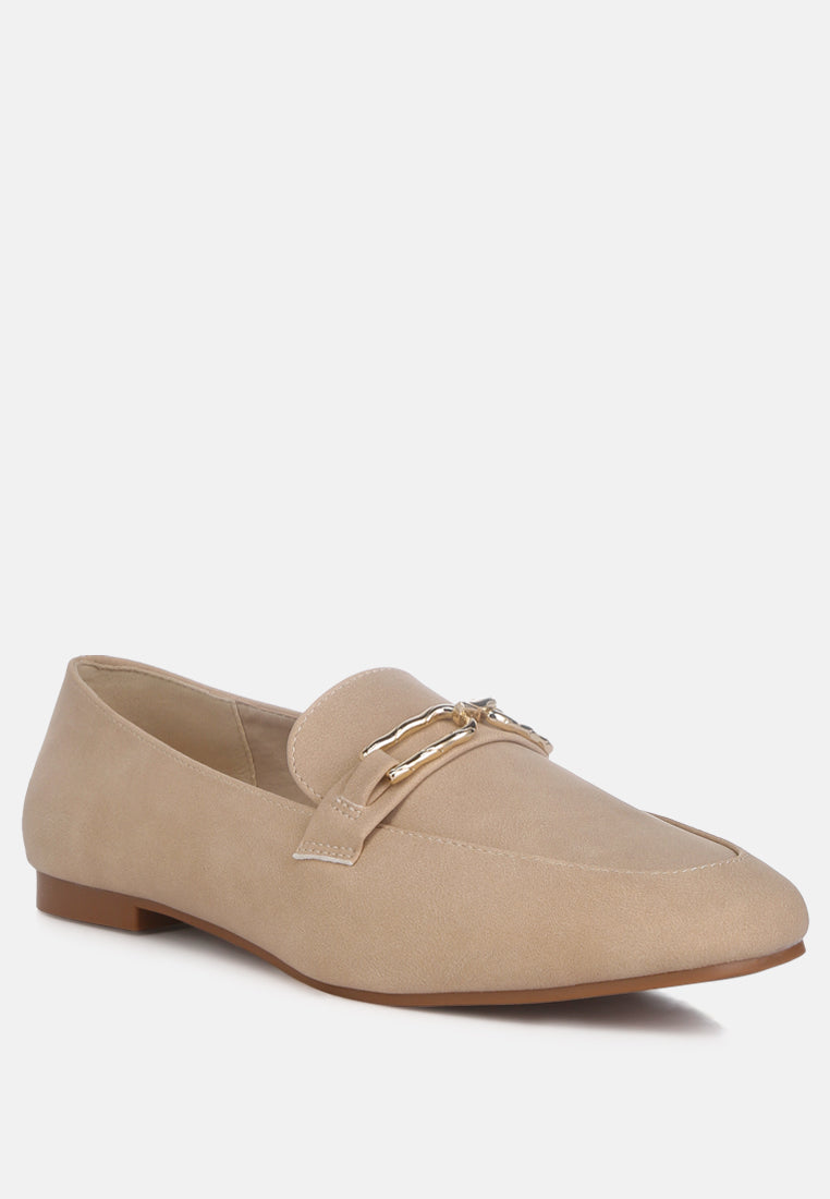 Tassilo Timeless Faux Leather Horsebit Loafers - Glamourous Grace