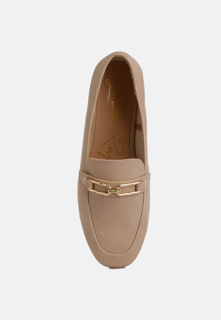 Tassilo Timeless Faux Leather Horsebit Loafers - Glamourous Grace