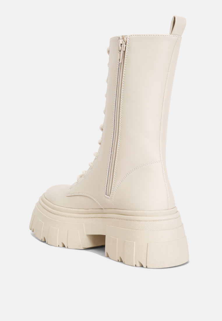 Tatum Combat Boots - Glamourous Grace