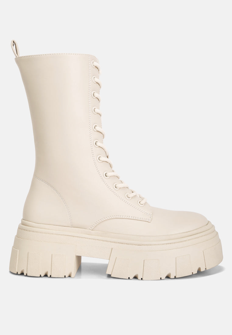 Tatum Combat Boots - Glamourous Grace
